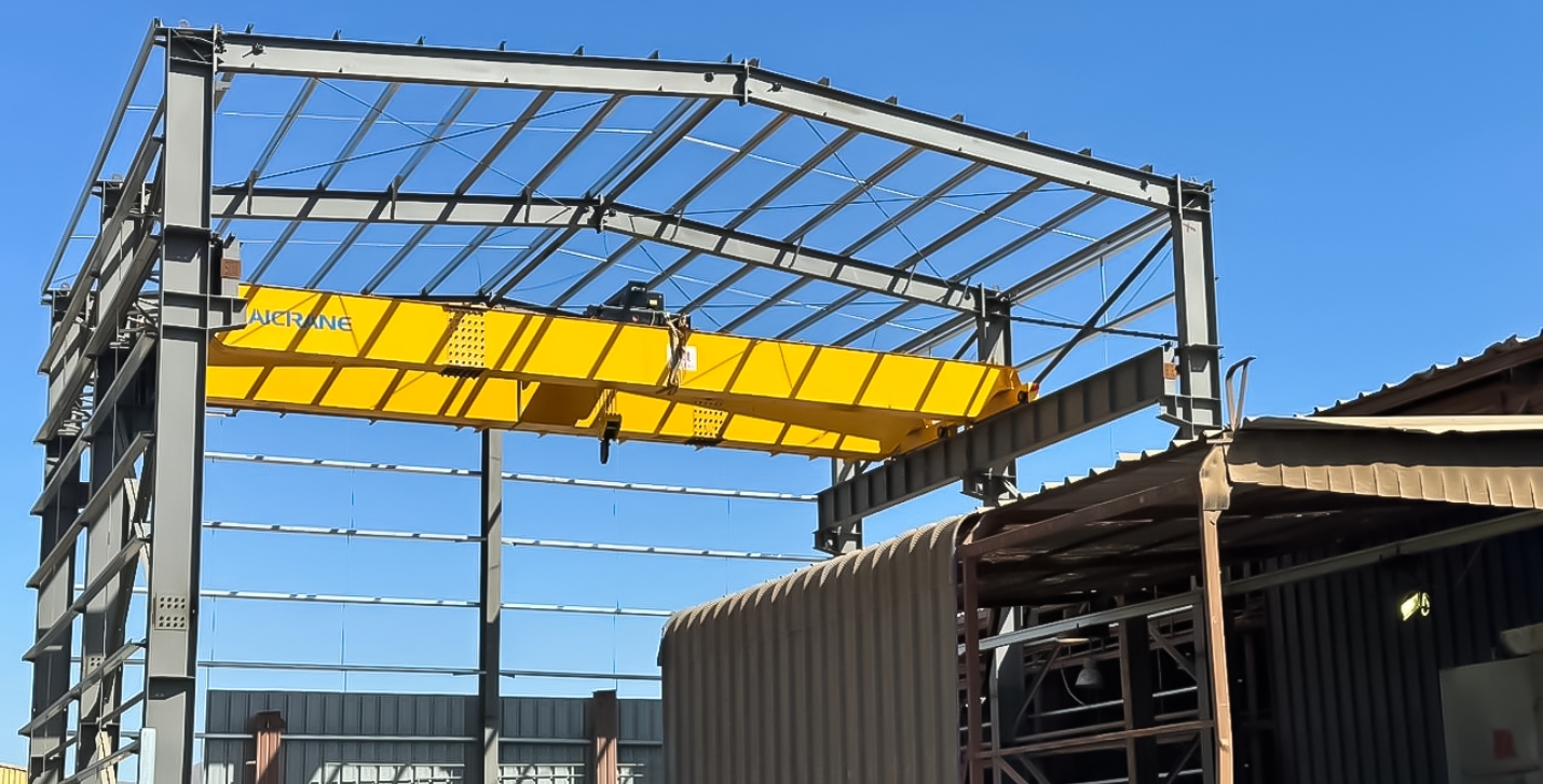 Overhead Crane & Steel Structure Shed for A Mining Service Company